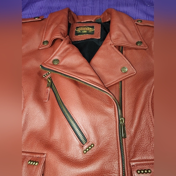 Harley-Davidson 120th Anniversary Collectors Edition Women's Leather Jacket - Picture 5 of 15